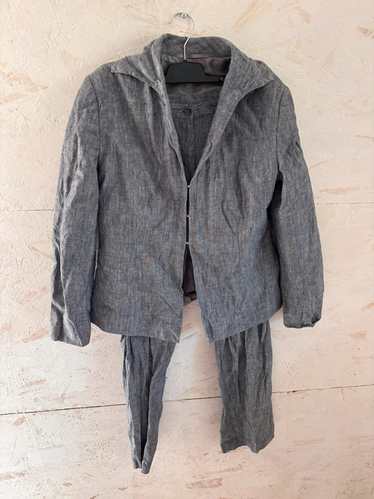 Ensemble tailleur lin d'été Pause Café (Veste + Pantalon) Taille 42 (L) Très bon état